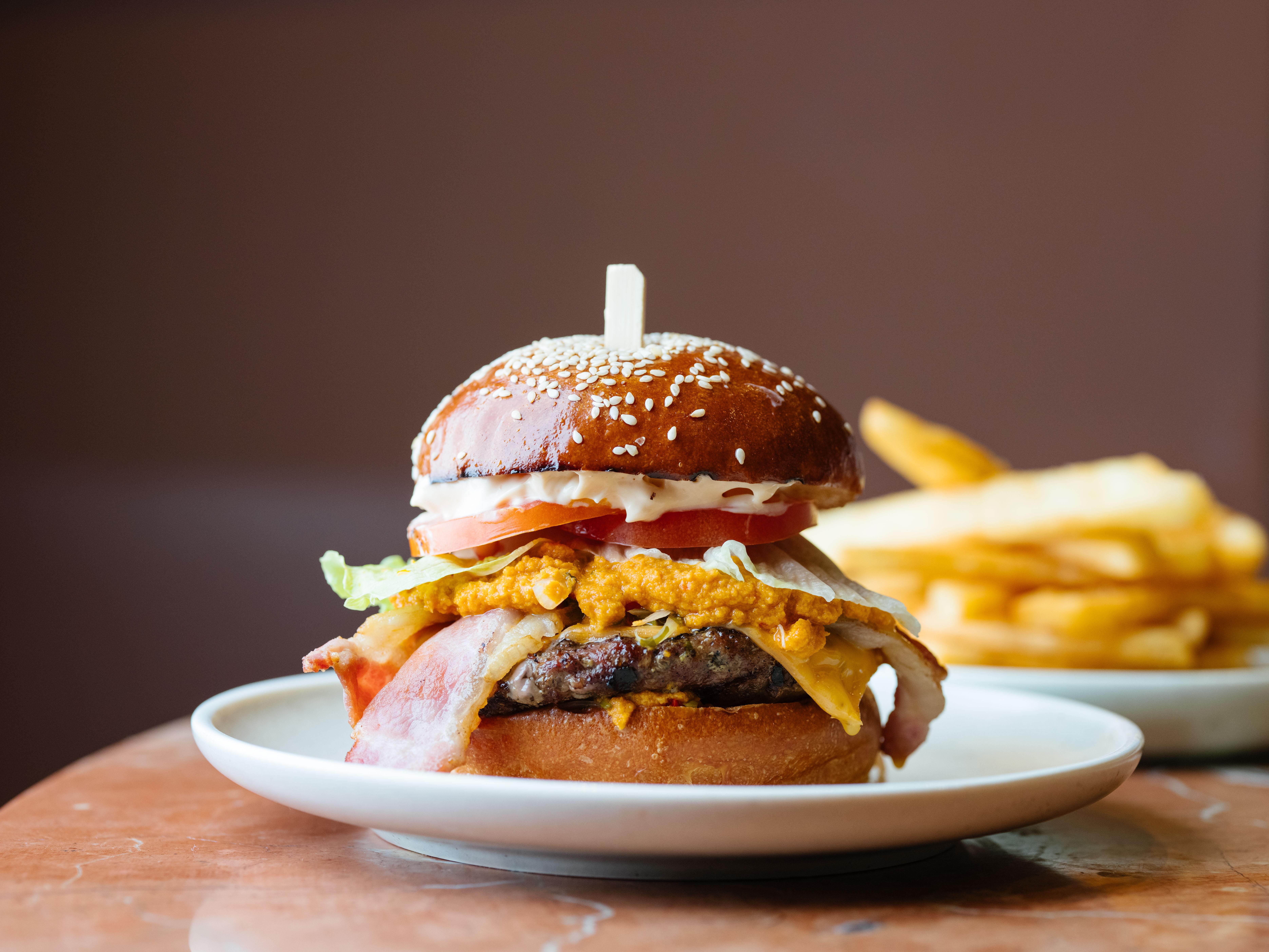 Pan Pacific Perth Hotel Exterior photo A burger with fries